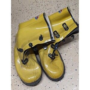 Heavy Duty Insolated Yellow Rubber Rainboots Size 14